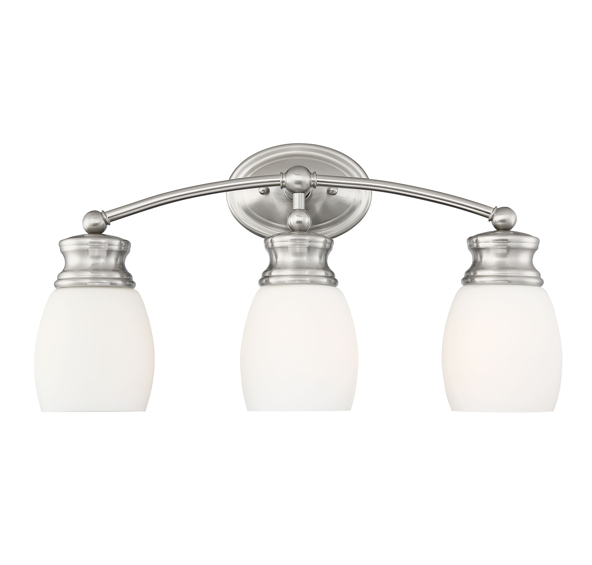 Savoy House Elise 3-Light Bathroom Vanity Light in Satin Nickel