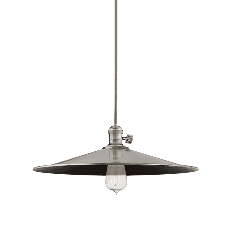 Hudson Valley Heirloom 7" Pendant Light in Historical Nickel