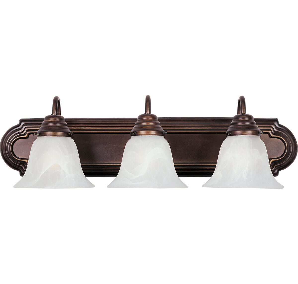 Maxim Essentials 3-Light Bathroom Vanity Light in Oil Rubbed Bronze