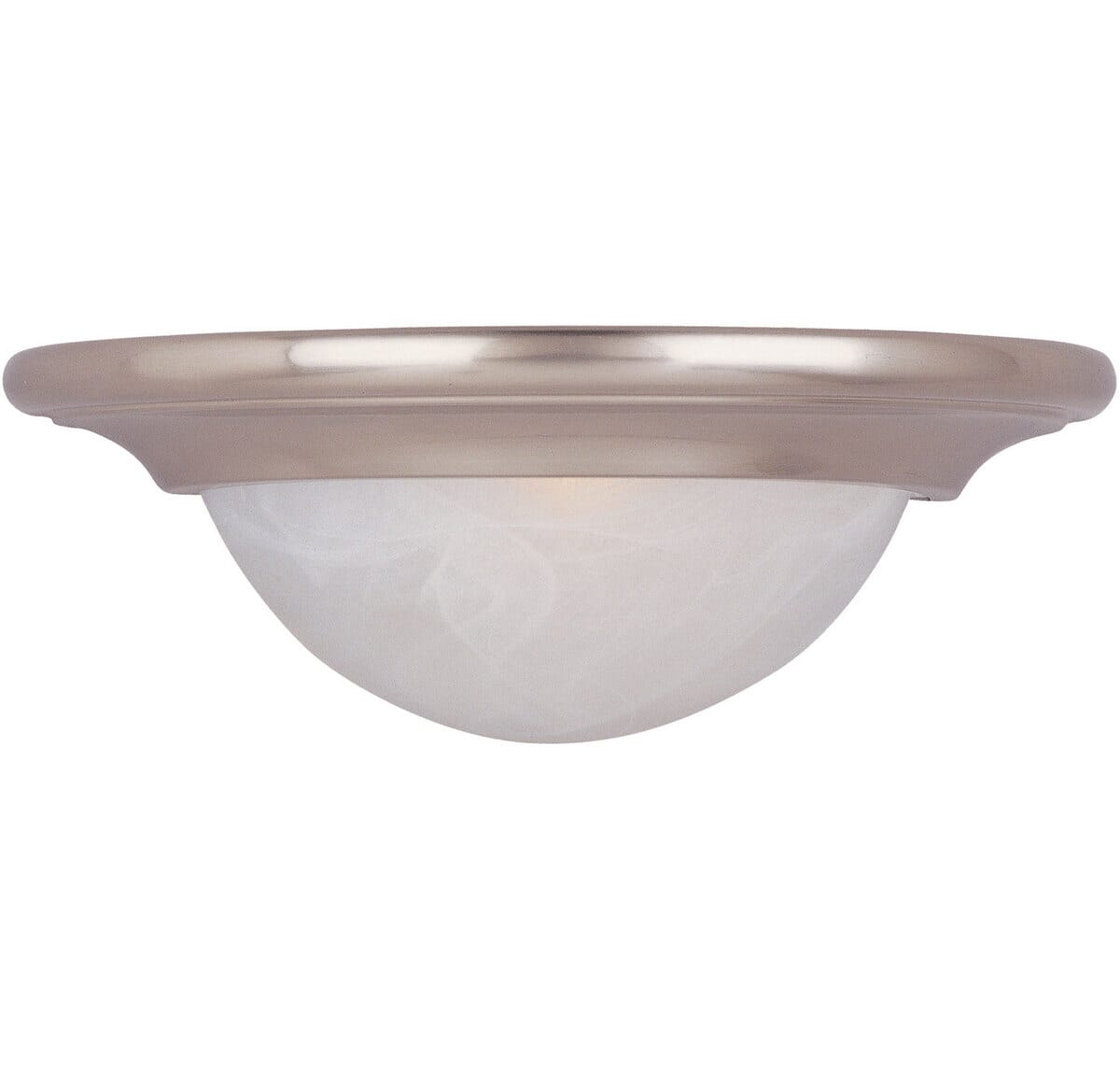 Maxim Lighting Pacific 13" Marble Glass Wall Sconce in Satin Nickel