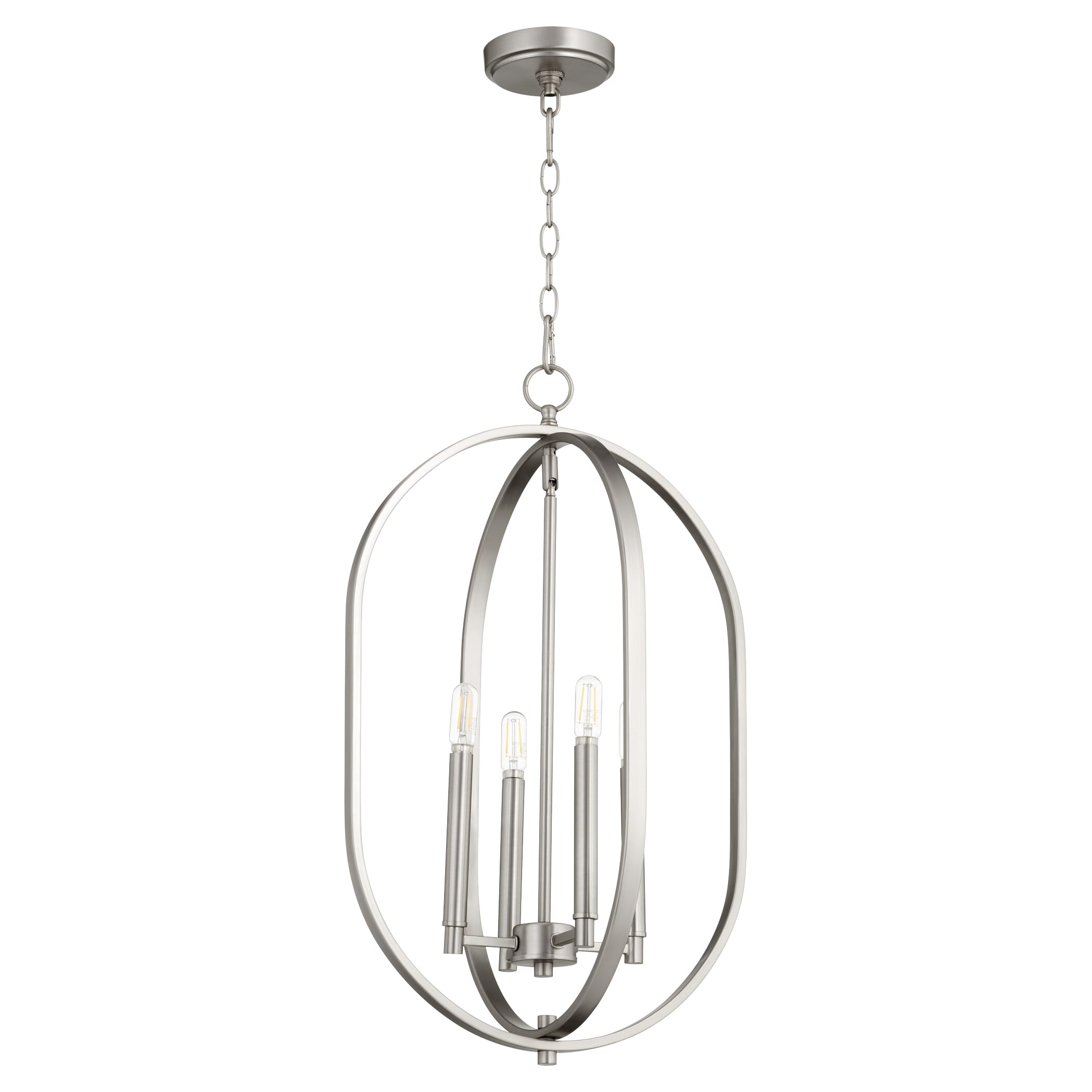 Quorum Collins 4-Light 16" Foyer Light in Satin Nickel