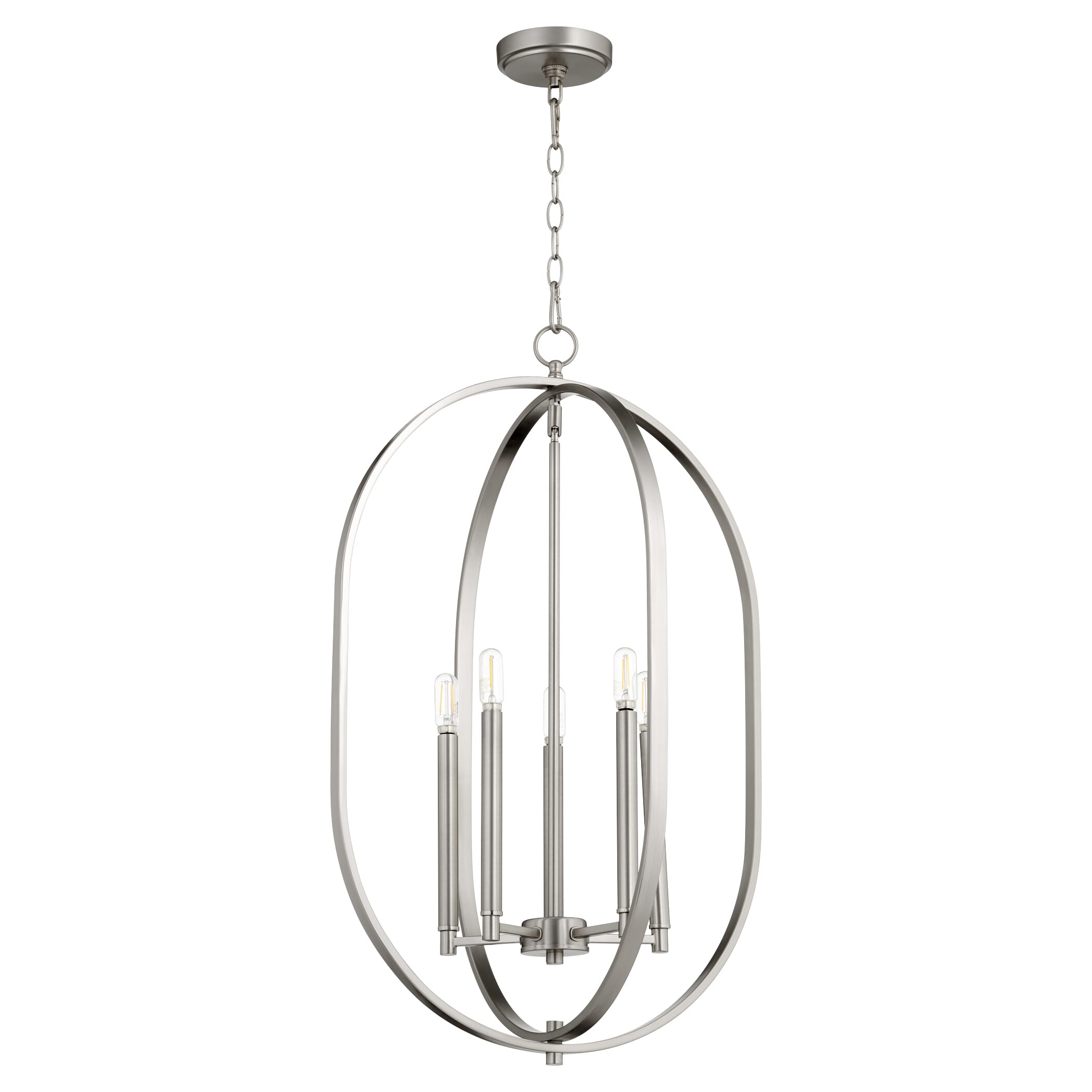 Quorum Collins 5-Light 20" Foyer Light in Satin Nickel