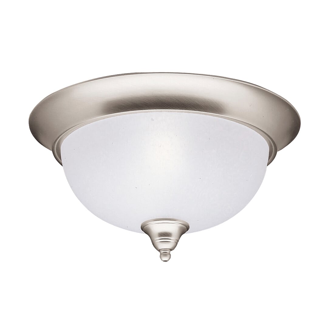 Kichler Dover 2-Light Flush Mount in Brushed Nickel