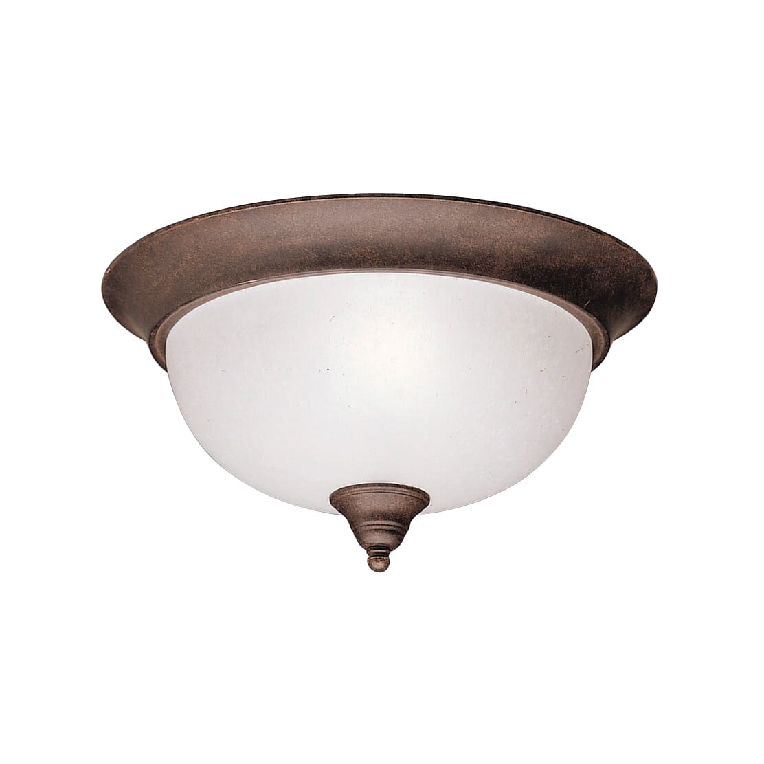 Kichler Dover 2-Light Flush Mount in Tannery Bronze