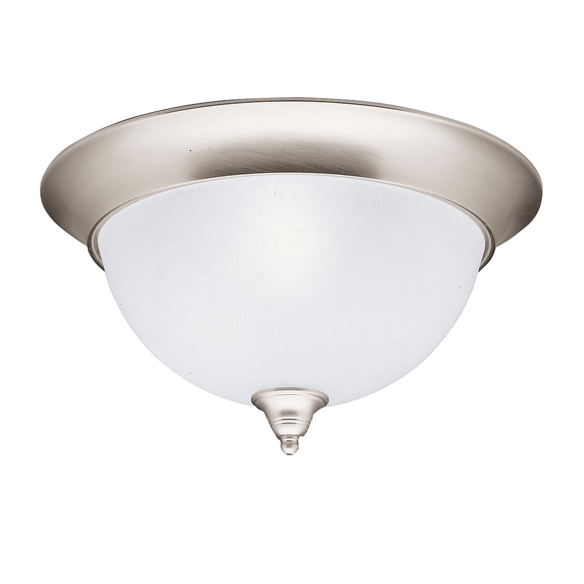 Kichler Dover 3-Light Flush Mount in Brushed Nickel