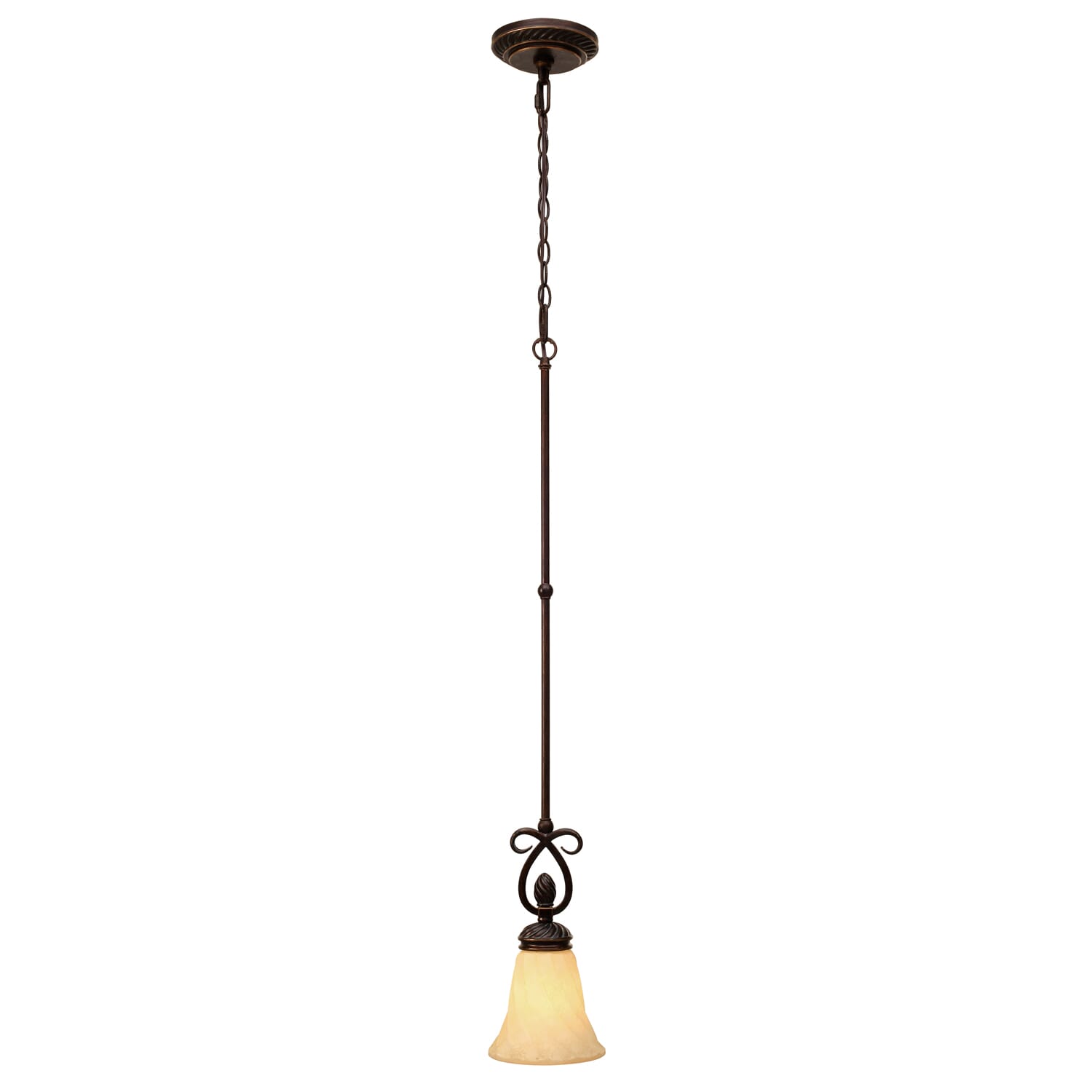 Golden Torbellino 14" Mini Pendant in Cordoban Bronze