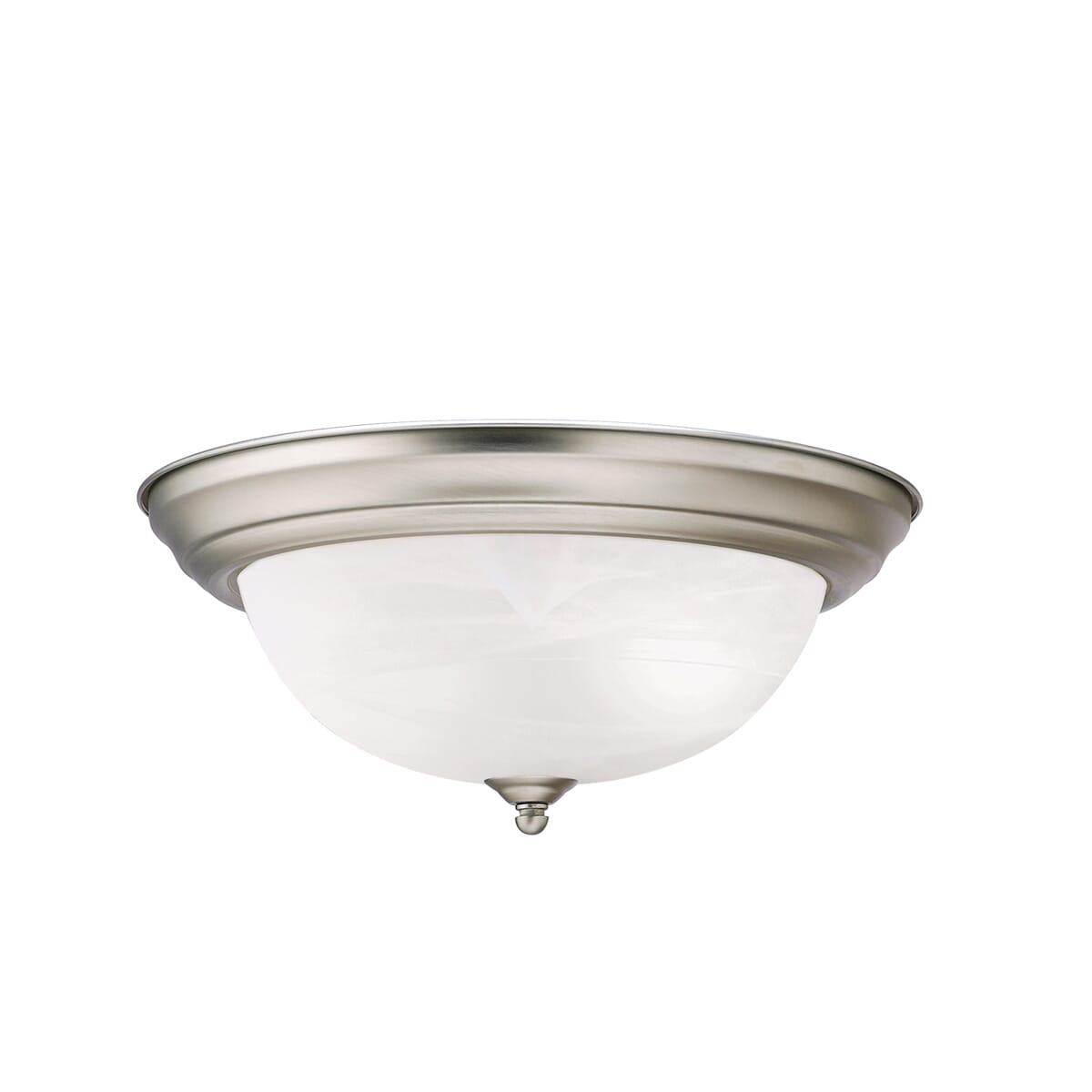 Kichler 2-Light Flush Mount Ceiling Light in Brushed Nickel