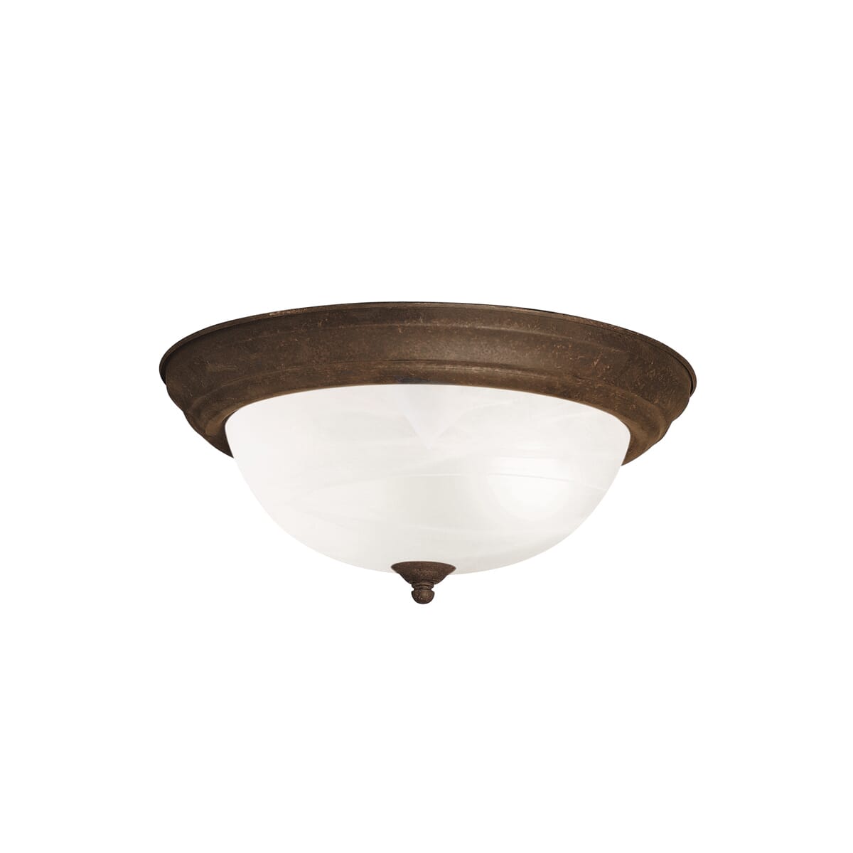 Kichler 2-Light Flush Mount in Tannery Bronze