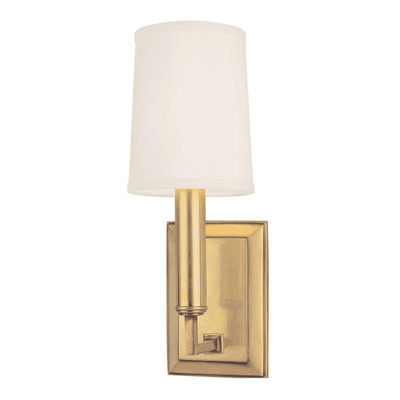 Hudson Valley Clinton 12" Wall Sconce in Aged Brass