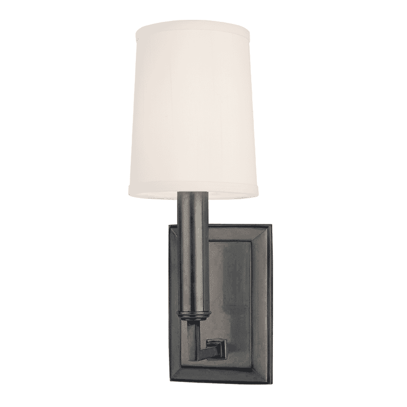 Hudson Valley Clinton 12" Wall Sconce in Antique Nickel