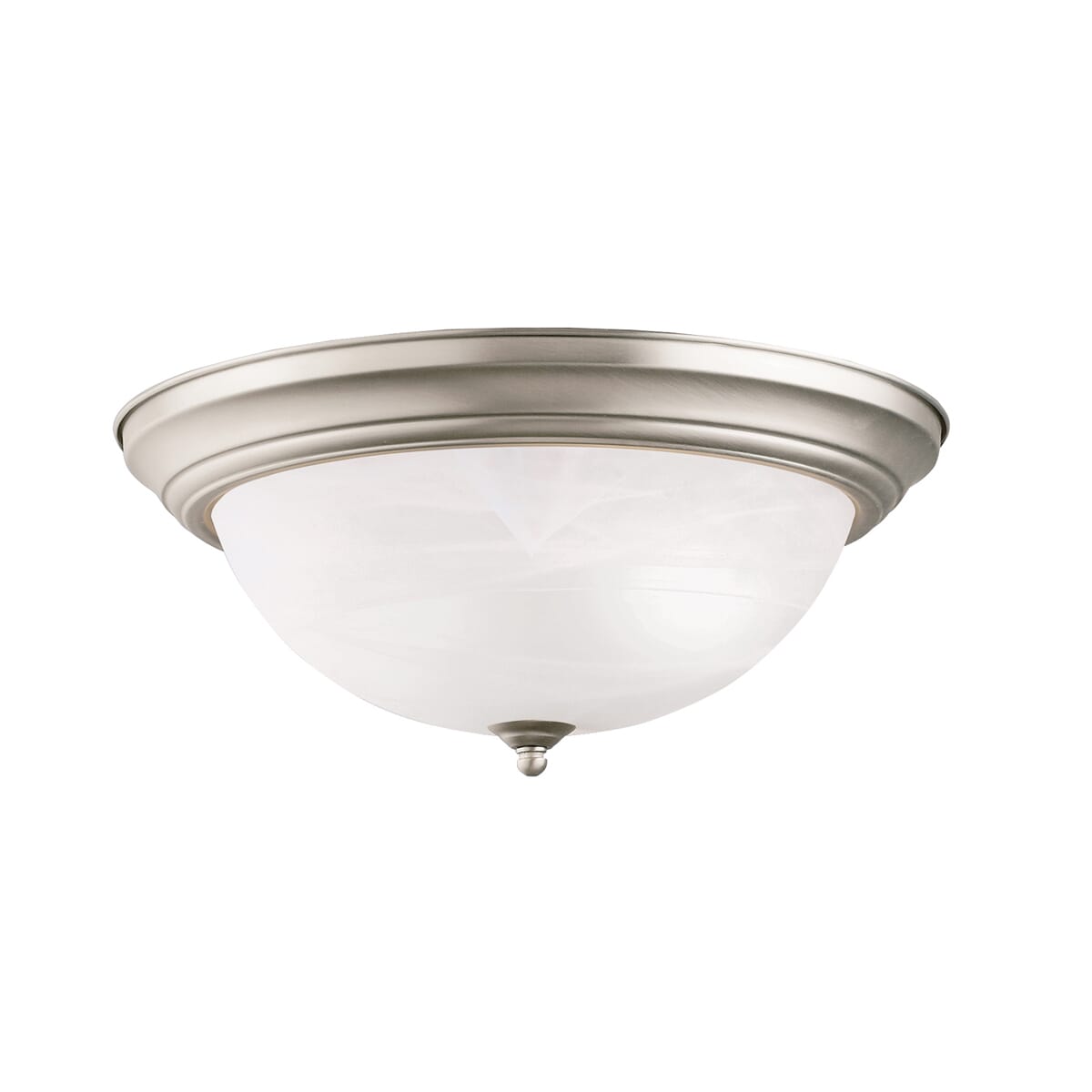 Kichler 3-Light Flush Mount Ceiling Light in Brushed Nickel Finish