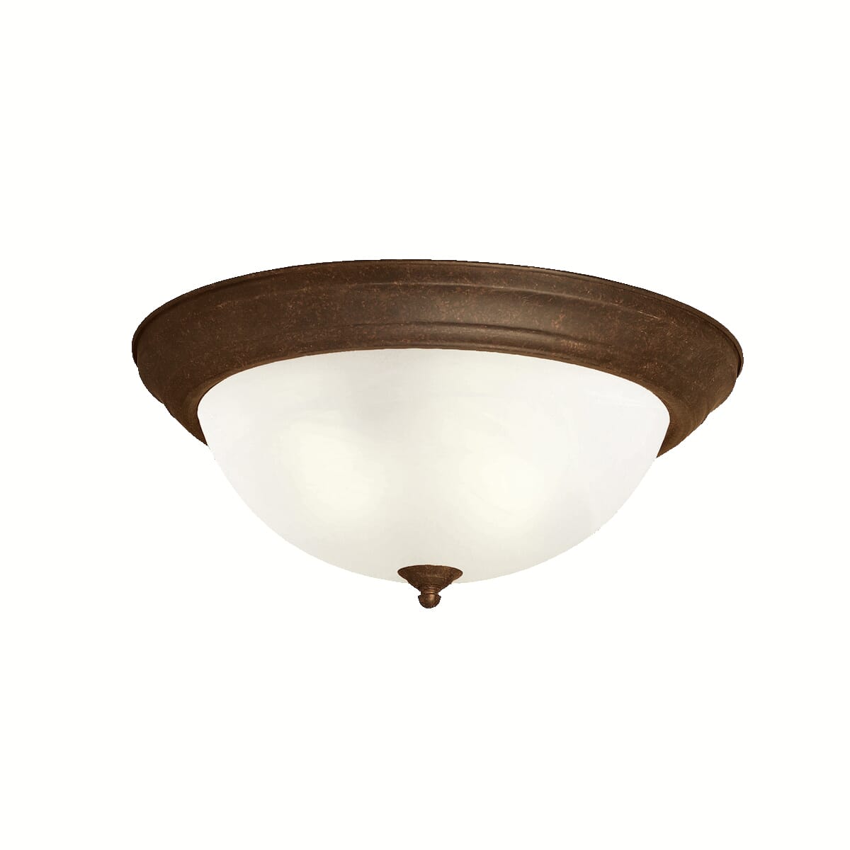 Kichler 3-Light Flush Mount Ceiling Light in Tannery Bronze Finish