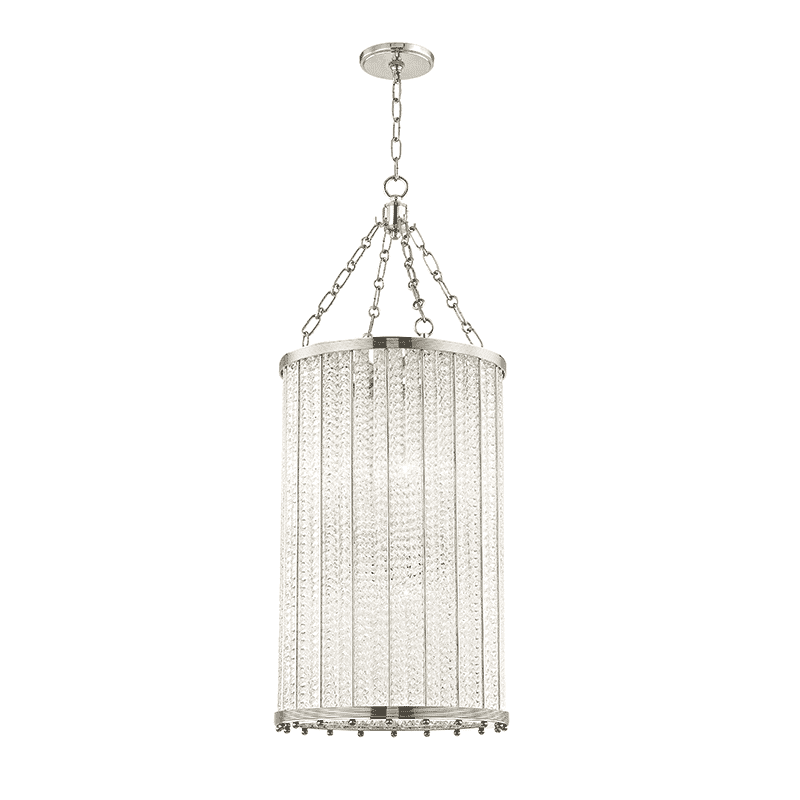 Hudson Valley Shelby 8-Light 38" Pendant Light in Polished Nickel