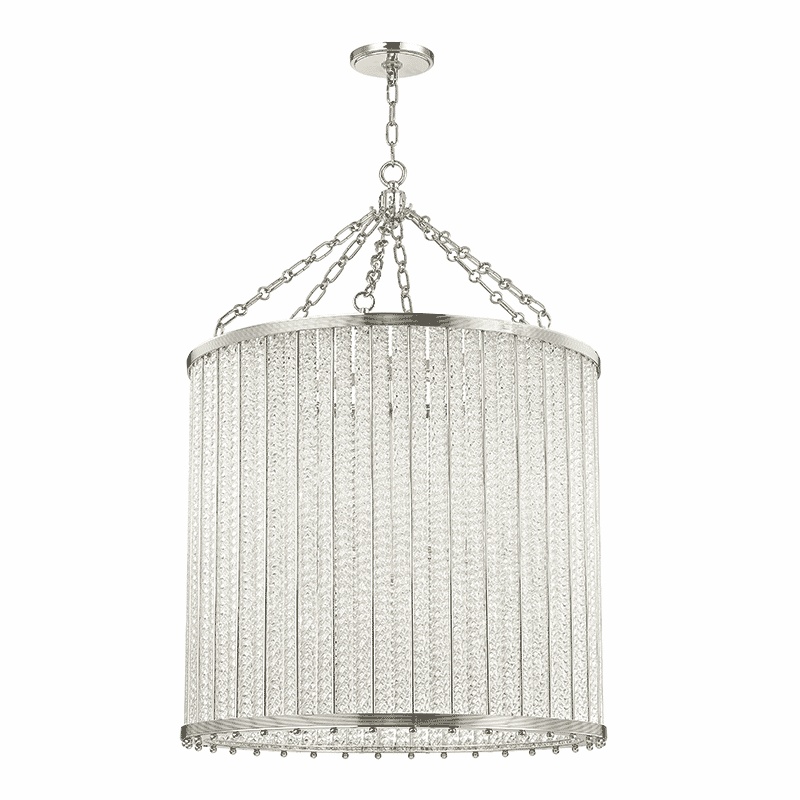 Hudson Valley Shelby 12-Light 39" Pendant Light in Polished Nickel