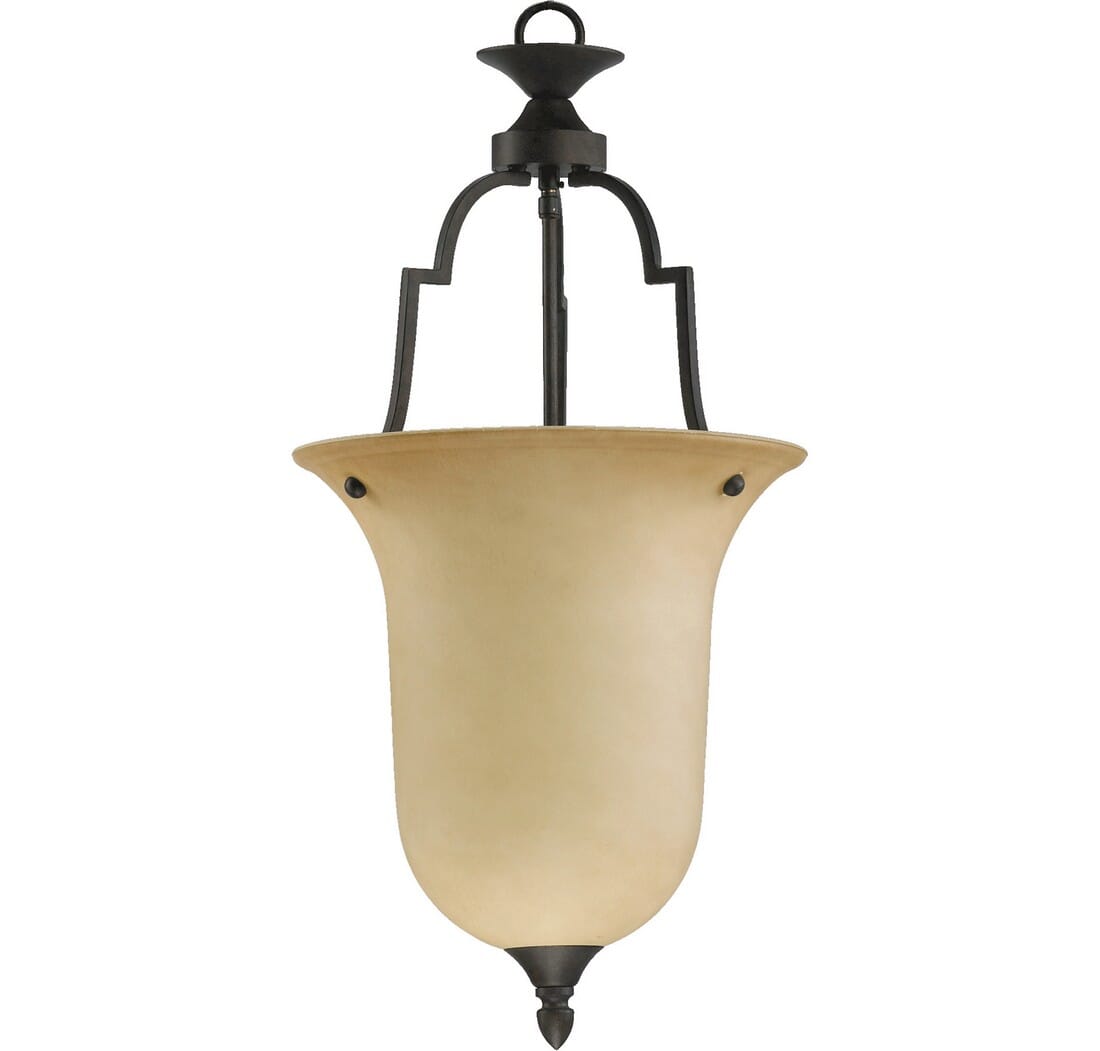 Quorum Coventry 13" Pendant Light in Toasted Sienna