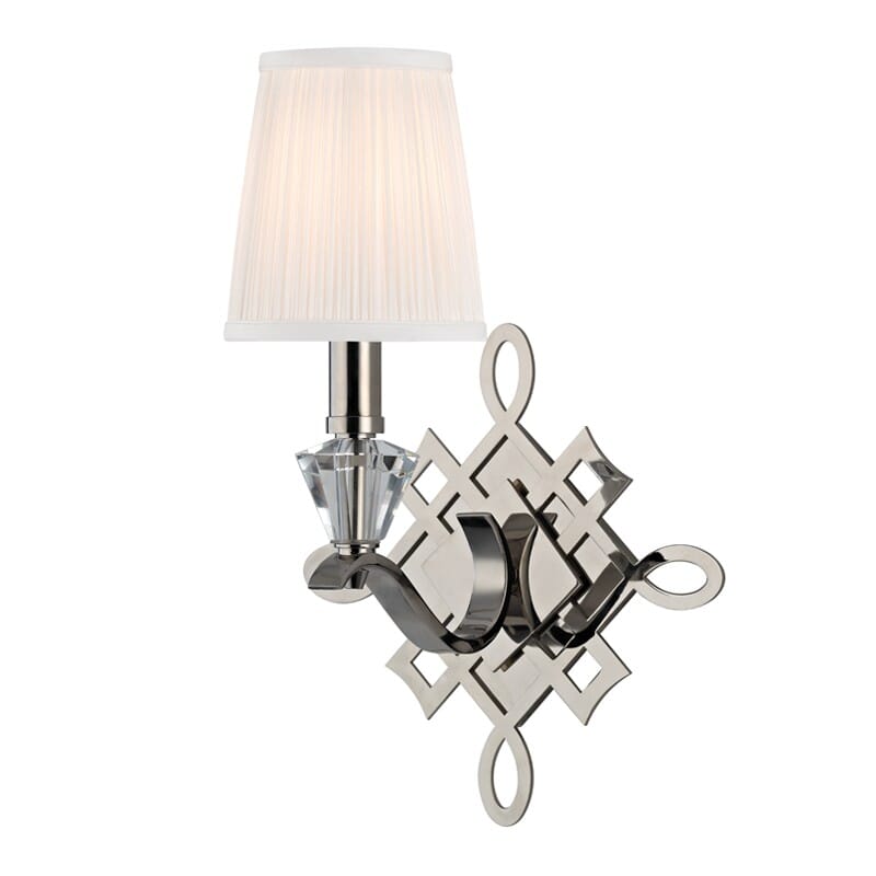 Hudson Valley Fowler 15" Wall Sconce in Polished Nickel