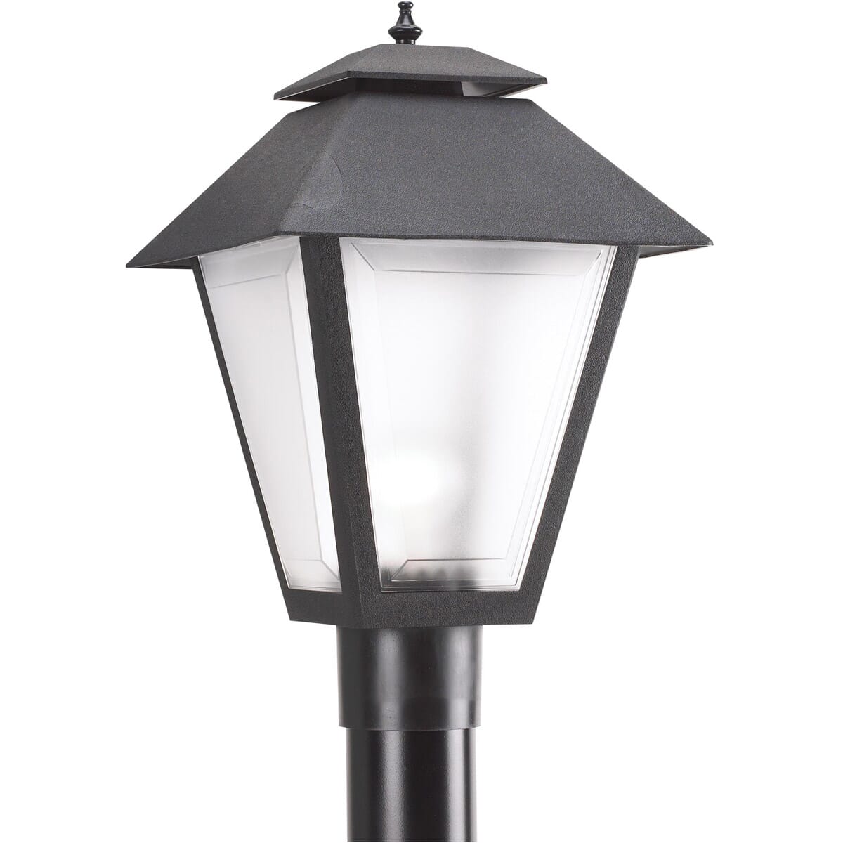 Sea Gull Polycarbonate 18" Outdoor Post Light in Black