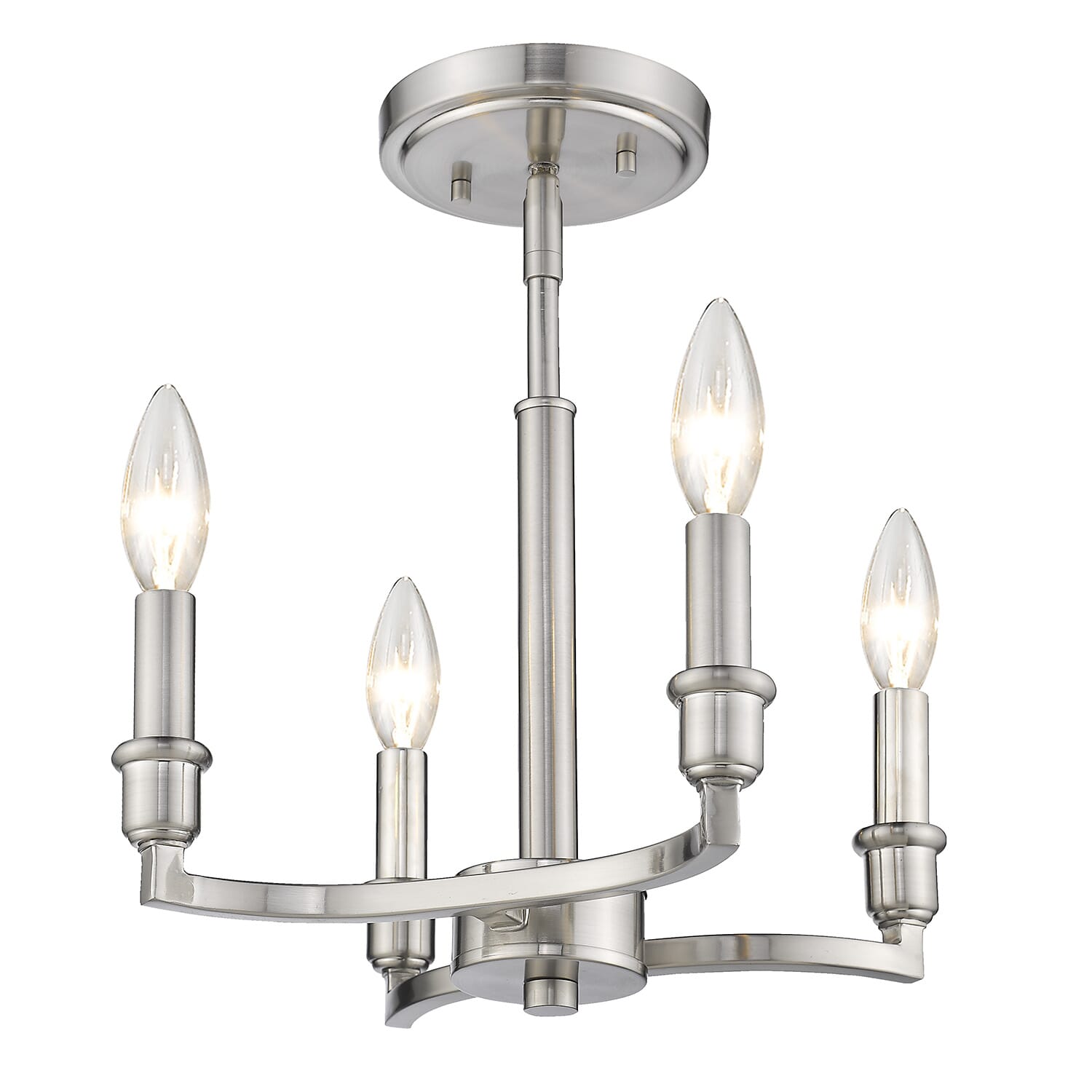 Golden Ellyn 4-Light 13" Ceiling Light in Pewter