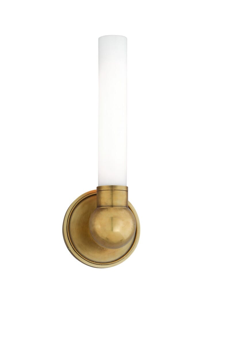 Hudson Valley Cornwall 5" Bathroom Vanity Light in Aged Brass