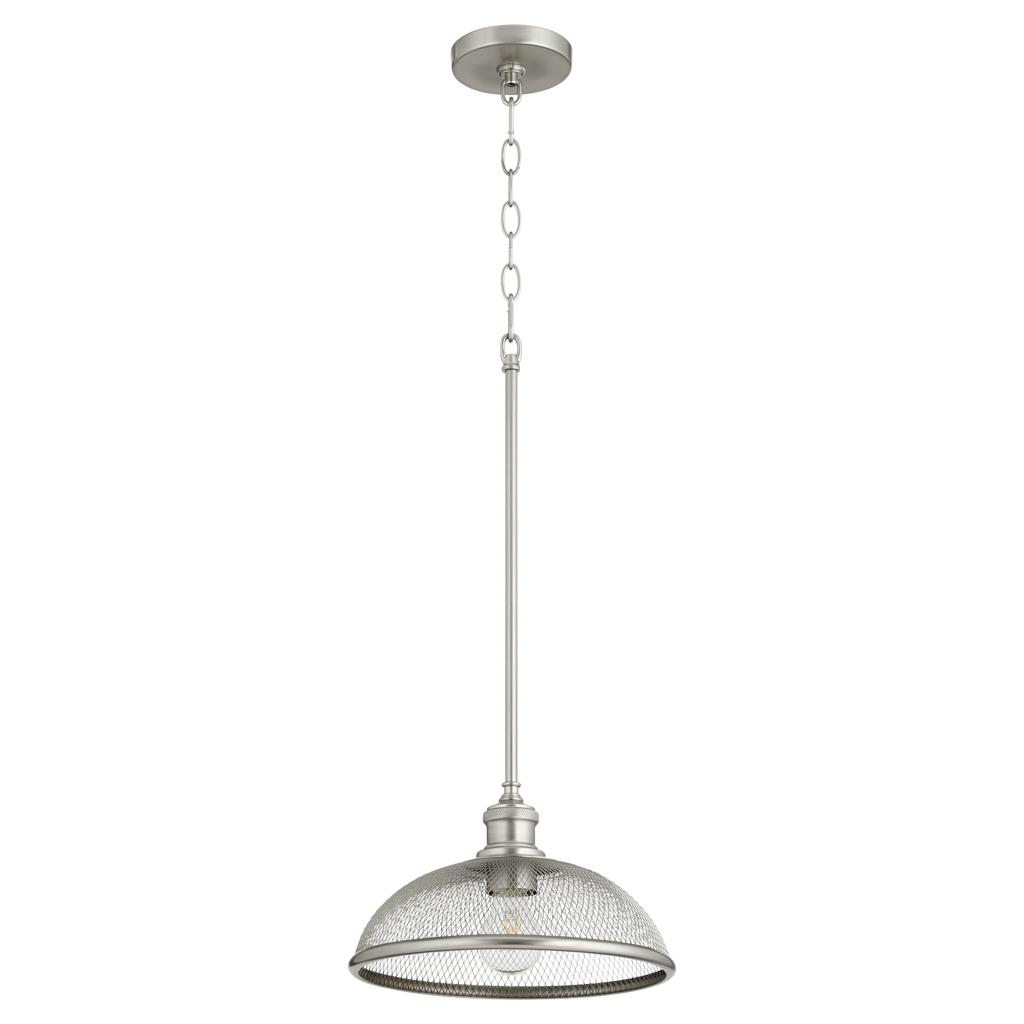 Quorum Omni 12" Pendant Light in Satin Nickel