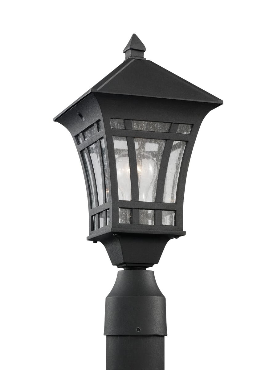 Sea Gull Herrington 17" Outdoor Post Light in Black