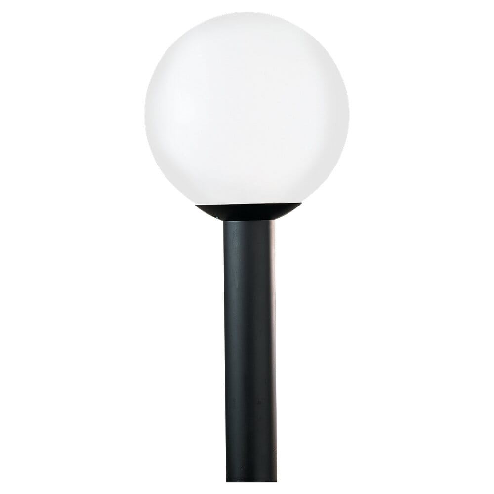 Sea Gull Globe 15" Outdoor Post Light in White Plastic