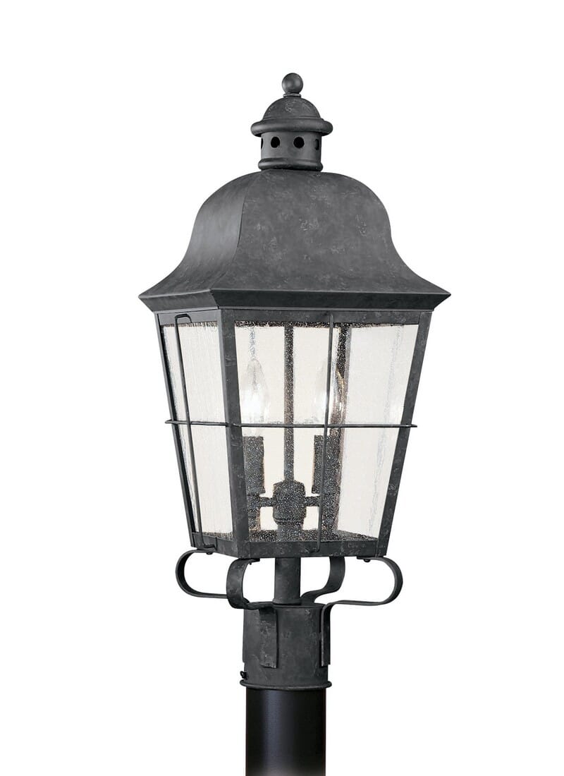 Sea Gull Chatham 2-Light 23" Outdoor Post Light in Oxidized Bronze