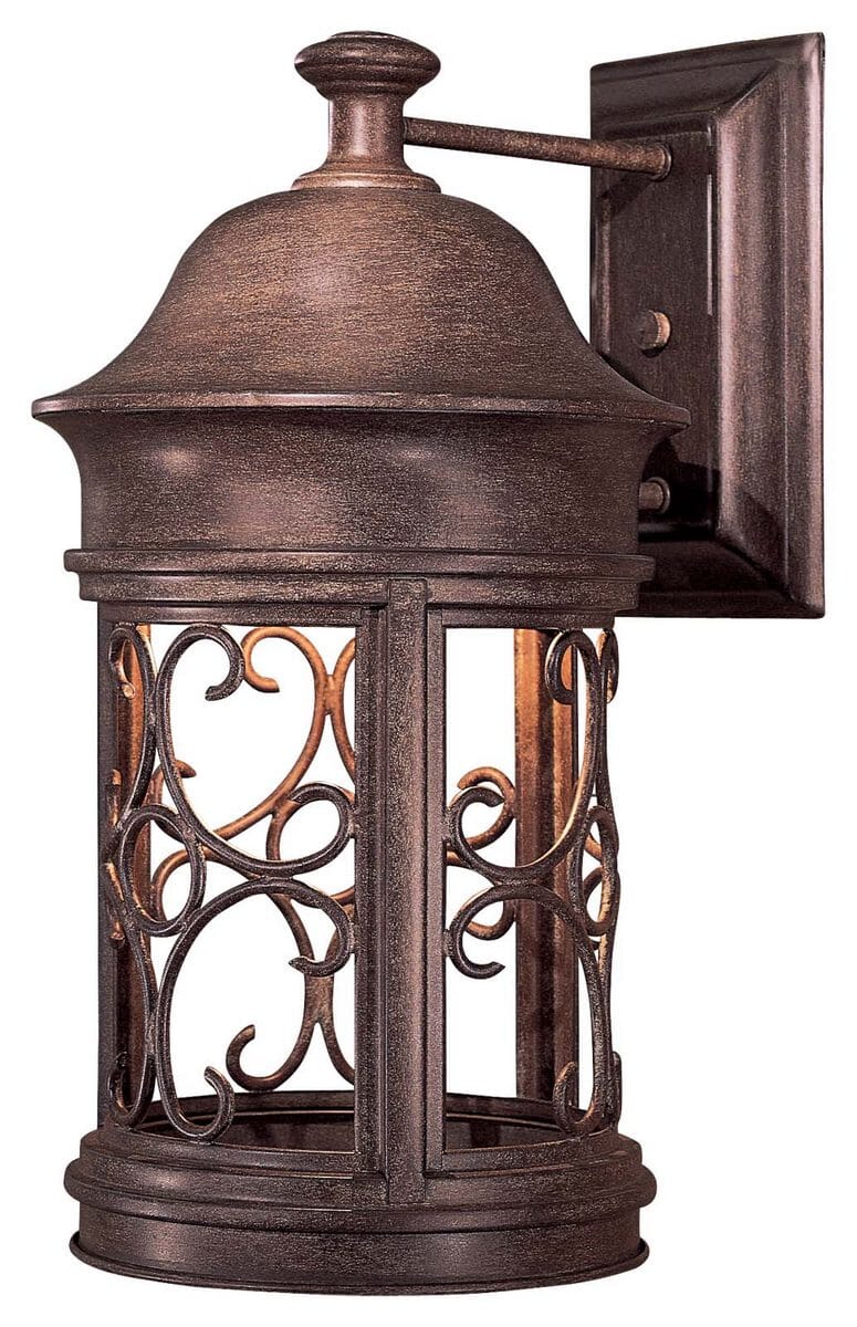 The Great Outdoors Sage Ridge 16" Outdoor Wall Light in Vintage Rust