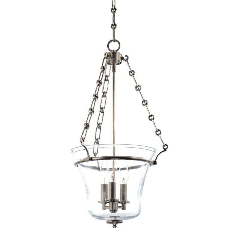 Hudson Valley Eaton 3-Light 22" Pendant Light in Historical Nickel