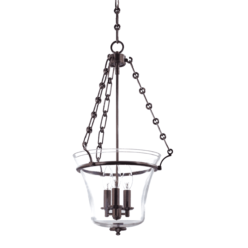 Hudson Valley Eaton 3-Light 22" Pendant Light in Old Bronze