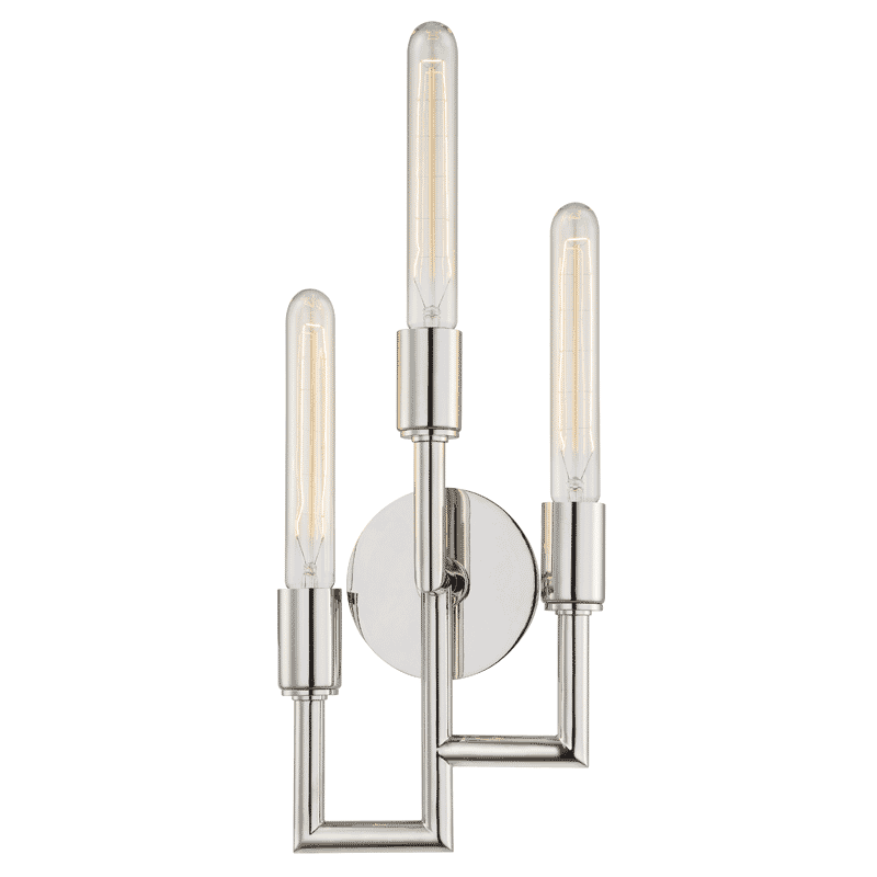 Hudson Valley Angler 3-Light 20" Wall Sconce in Polished Nickel