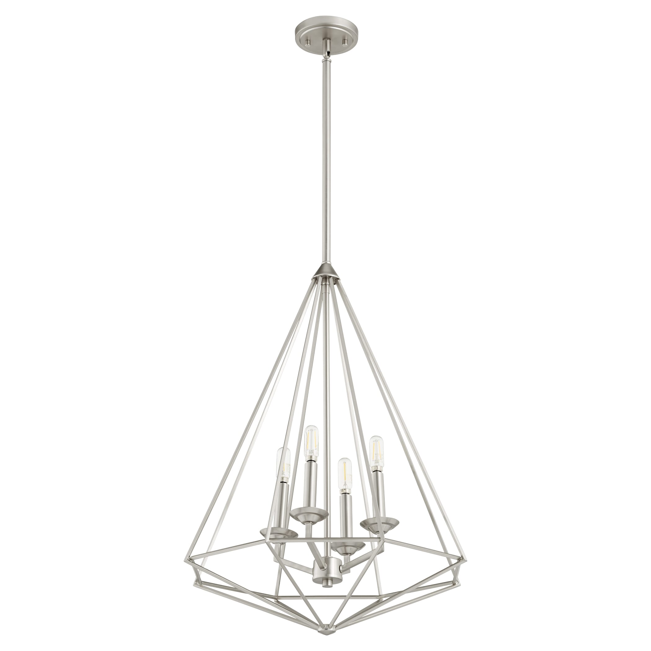 Quorum Bennett 4-Light 20" Pendant Light in Satin Nickel