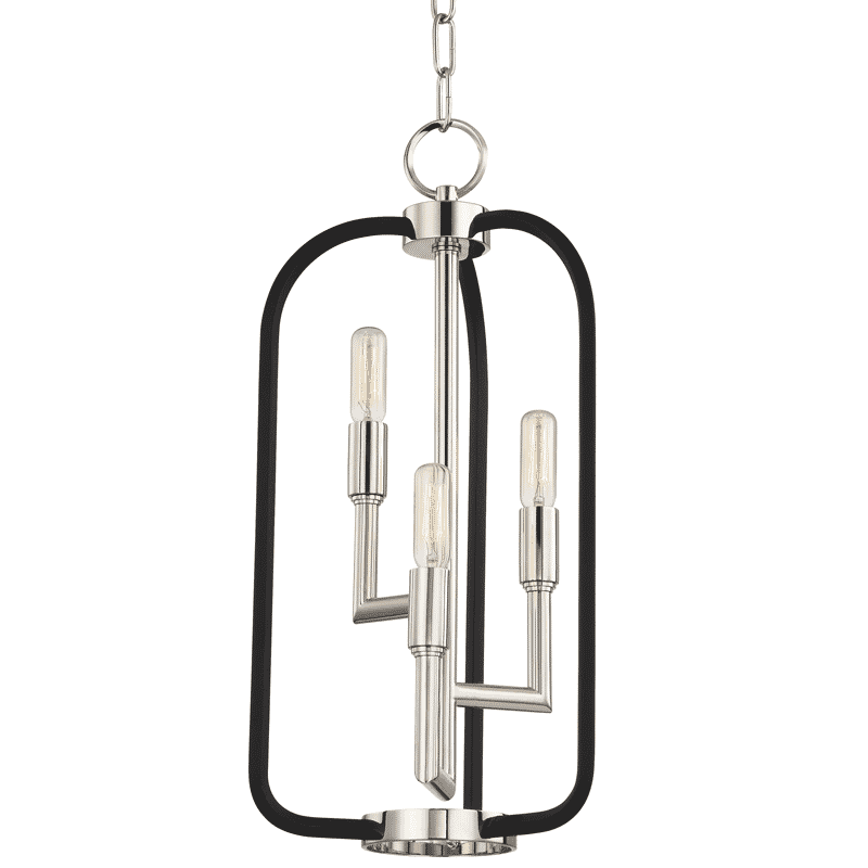 Hudson Valley Angler 3-Light Chandelier in Polished Nickel