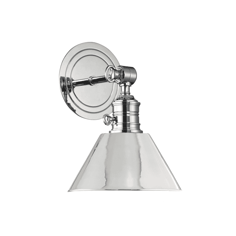 Hudson Valley Garden City 11" Wall Sconce in Polished Nickel