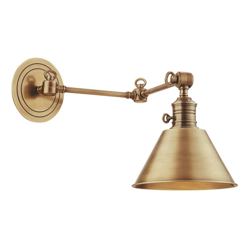 Hudson Valley Garden City 11" Wall Sconce in Aged Brass