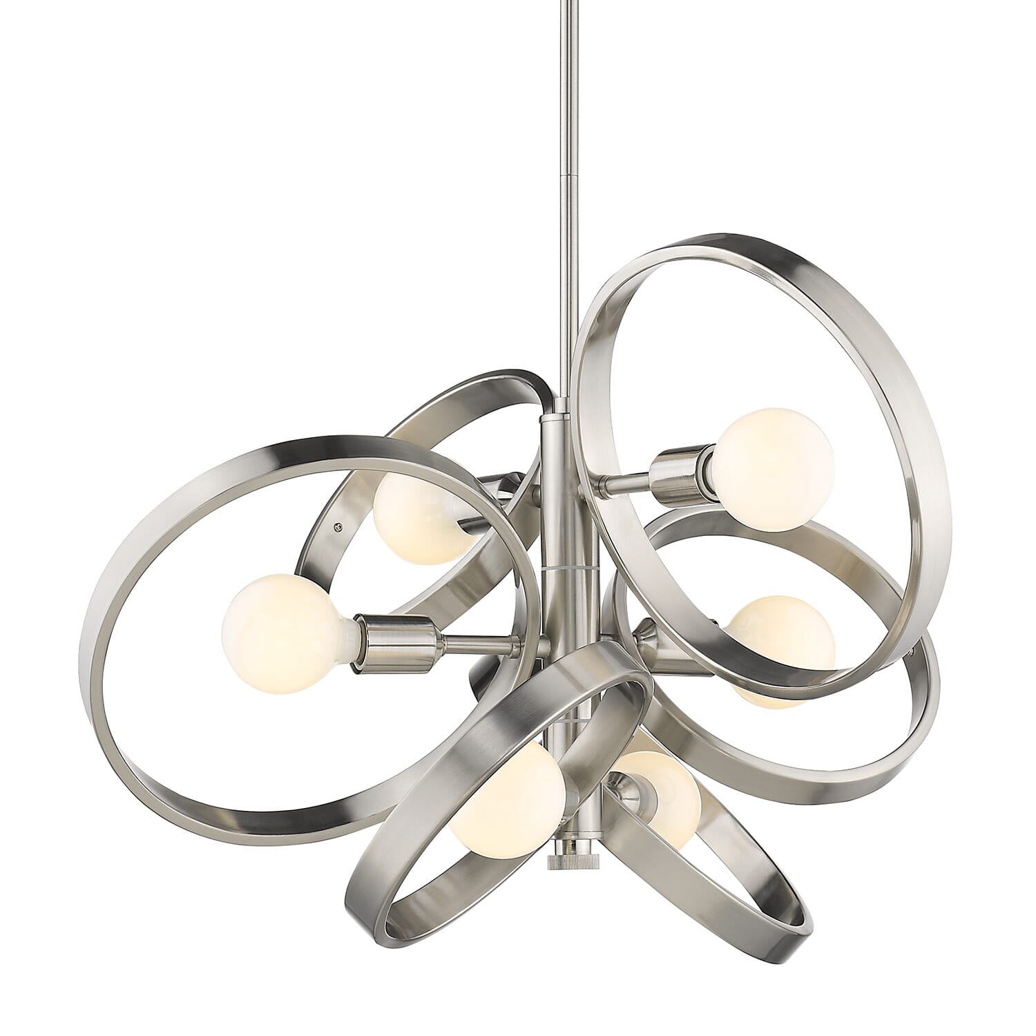 Golden Sloane 6-Light Chandelier in Pewter