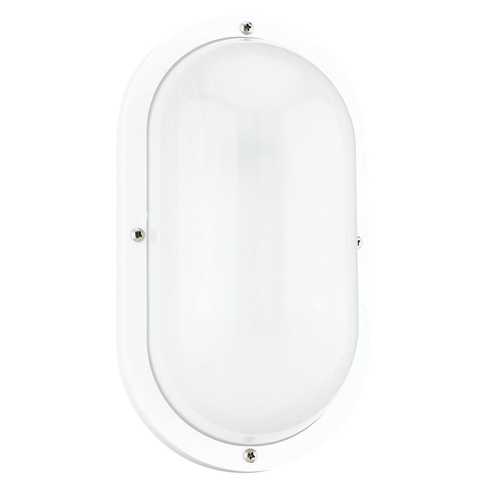 Sea Gull Bayside 5" Outdoor Wall Light in White