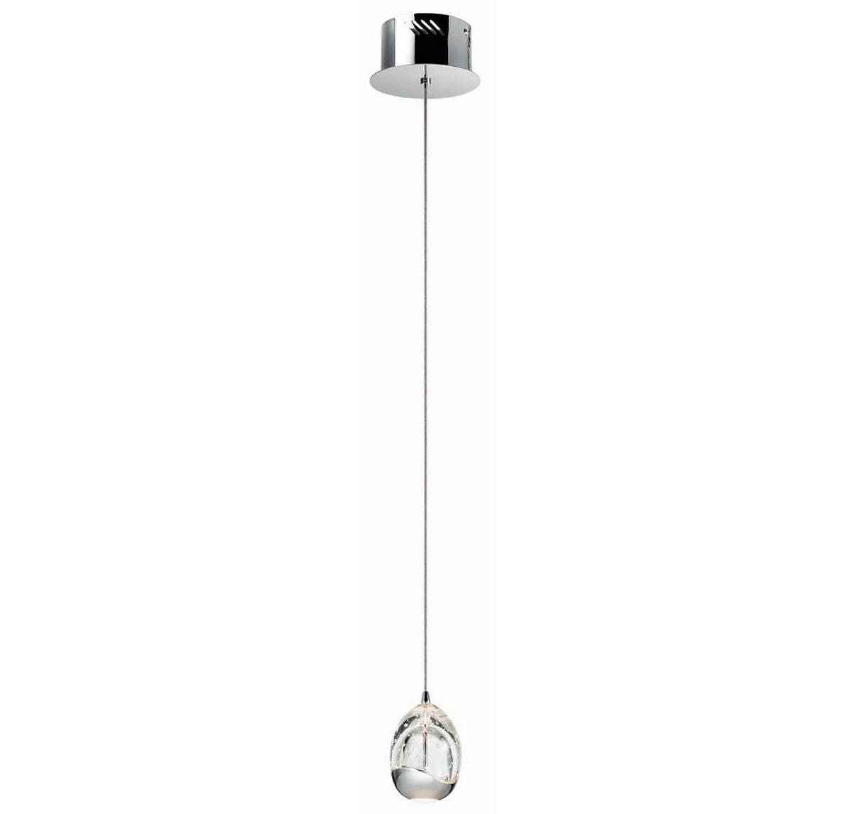 Elan Lavinia 3.5" LED Crystal Mini Pendant in Chrome