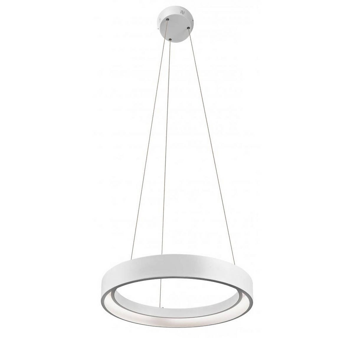 Elan Fornello 17.72" LED Round Pendant in Sand Textured White