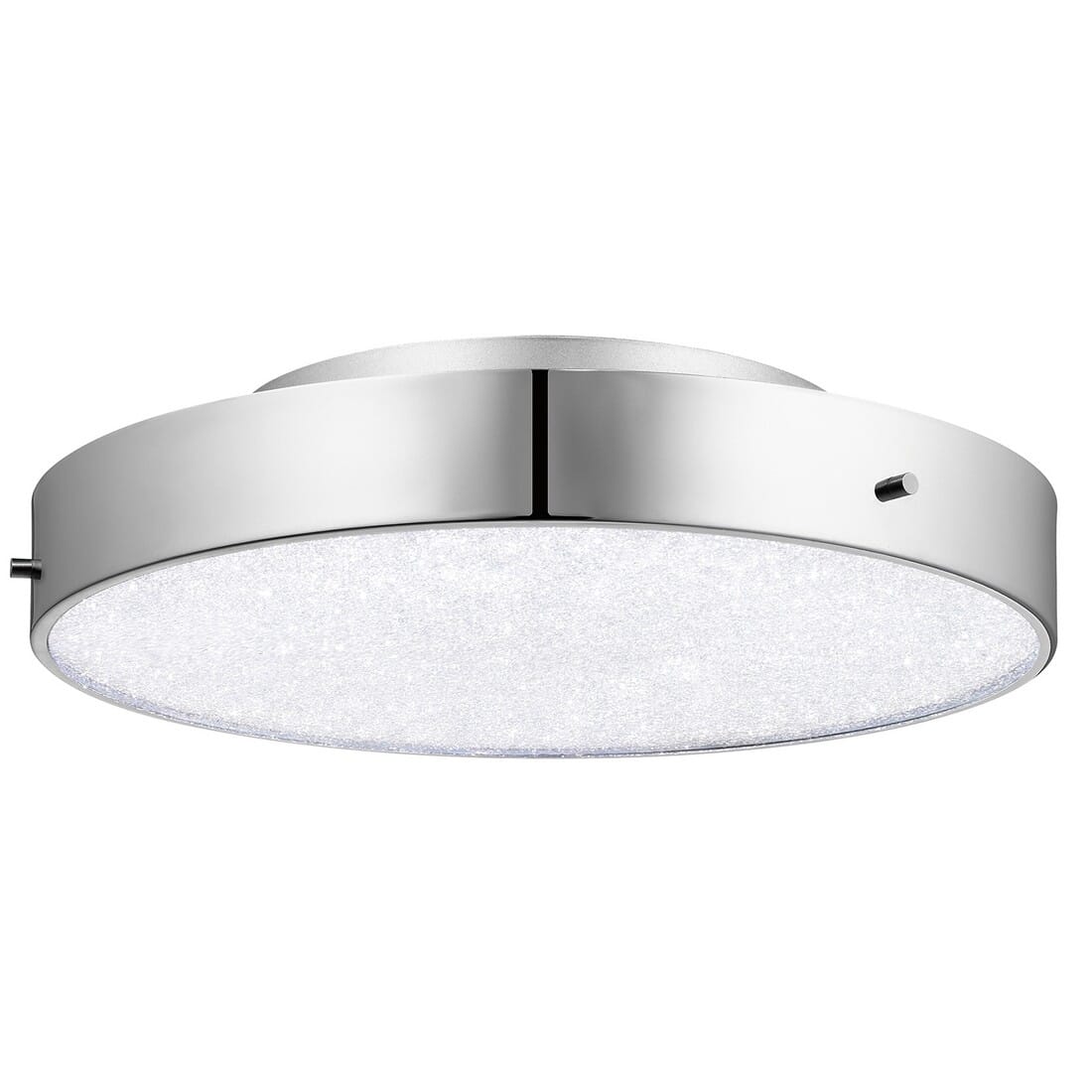 Elan Crystal Moon 15.75" LED Cubic Zirconia Chip Ceiling Light in Chrome