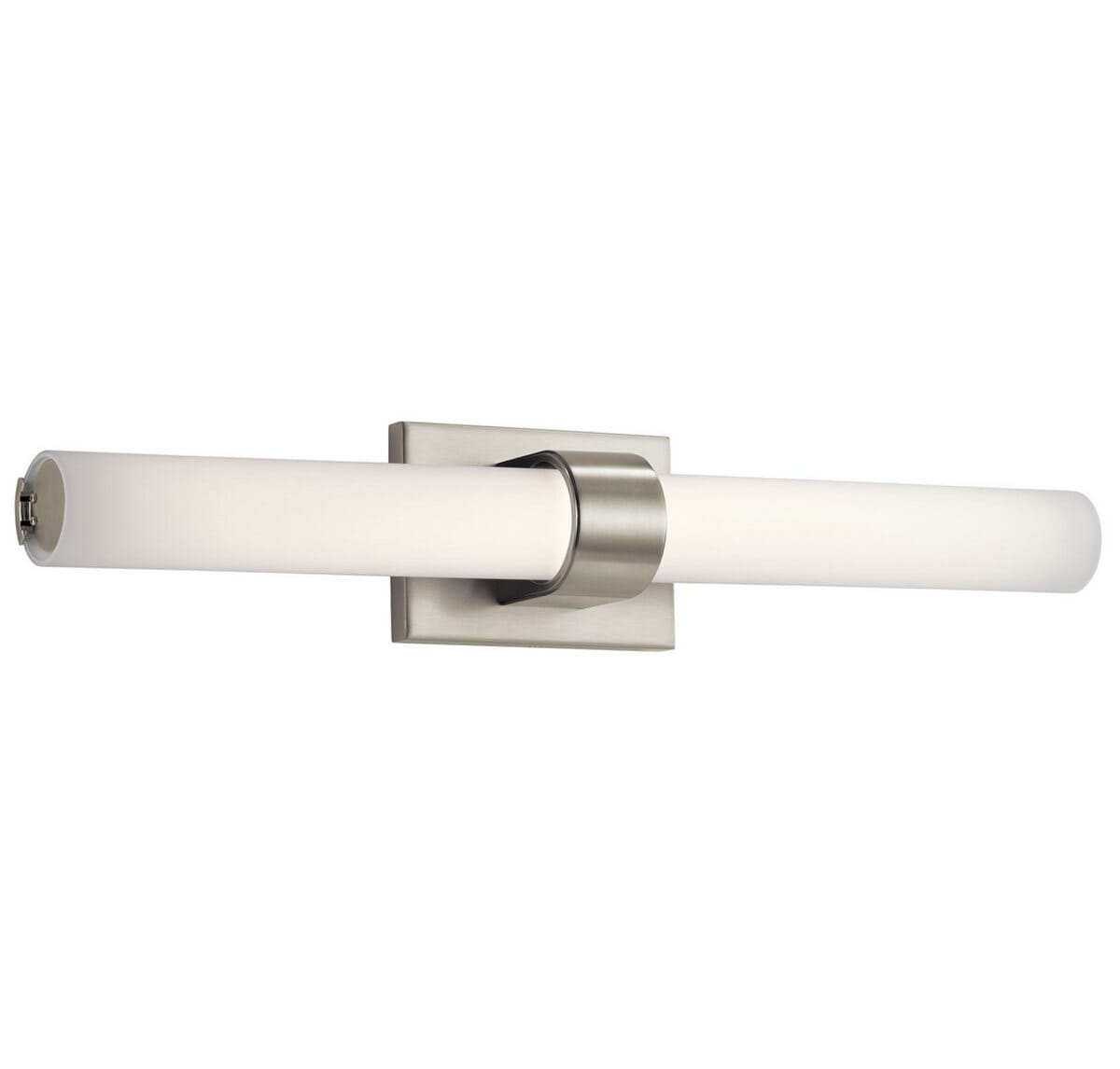 Elan Izza 25.25" LED Etched Opal Glass Bathroom Vanity Light in Brushed Nickel