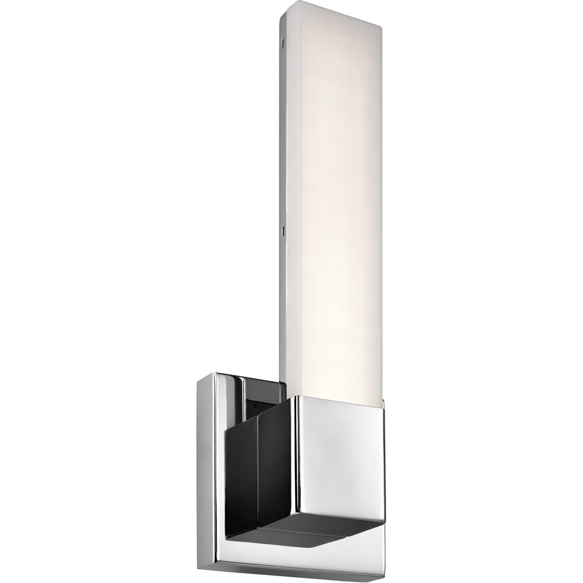 Elan Neltev 14.5" 2-Light LED White Acrylic Wall Sconce in Chrome