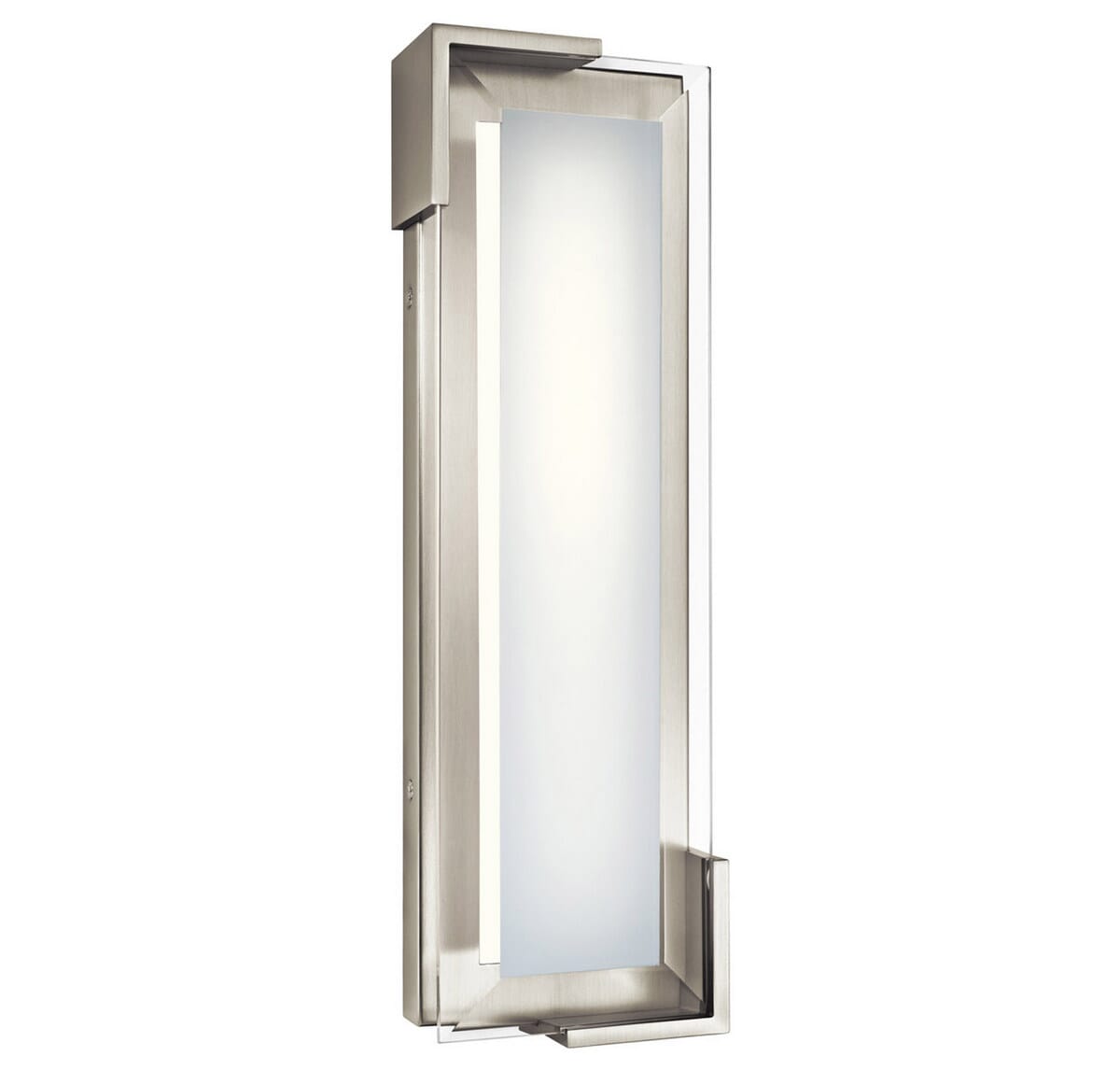 Elan Jaxen LED Bathroom Wall Sconce in Brushed Nickel