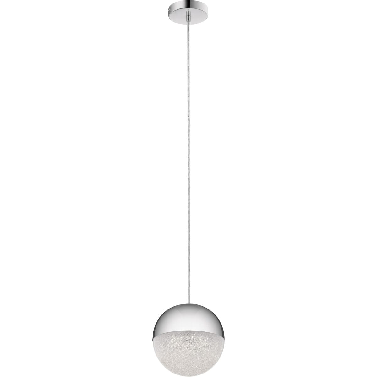 Elan Moonlit 7.75" LED Mini Pendant in Chrome