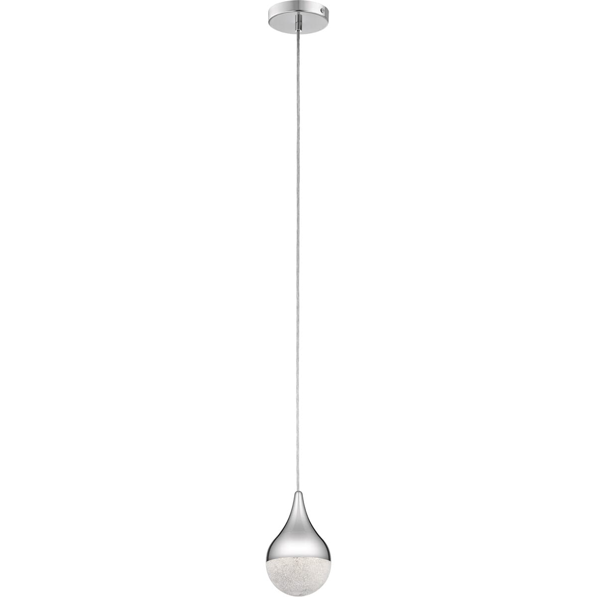 Elan Kiss 4.75" LED Mini Pendant in Chrome