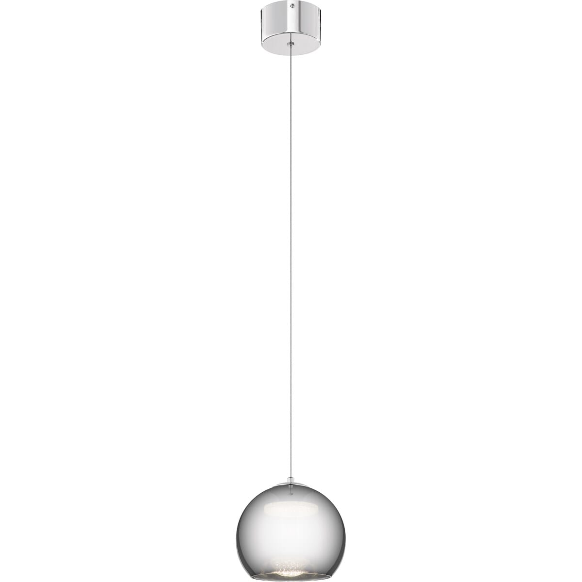 Elan Rendo 7.75" LED Mini Pendant in Chrome