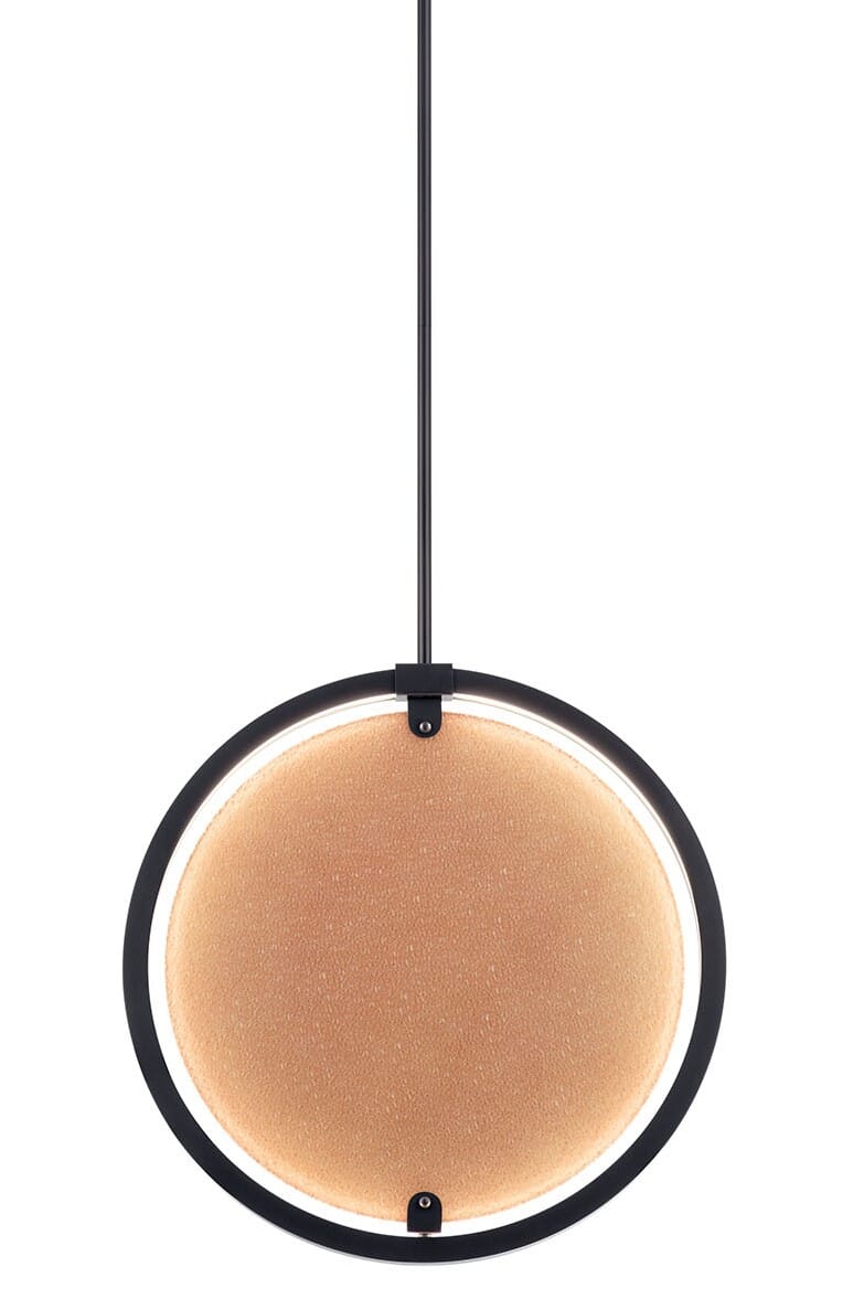 Elan Core 20" LED Amber Acrylic Pendant in Bronze