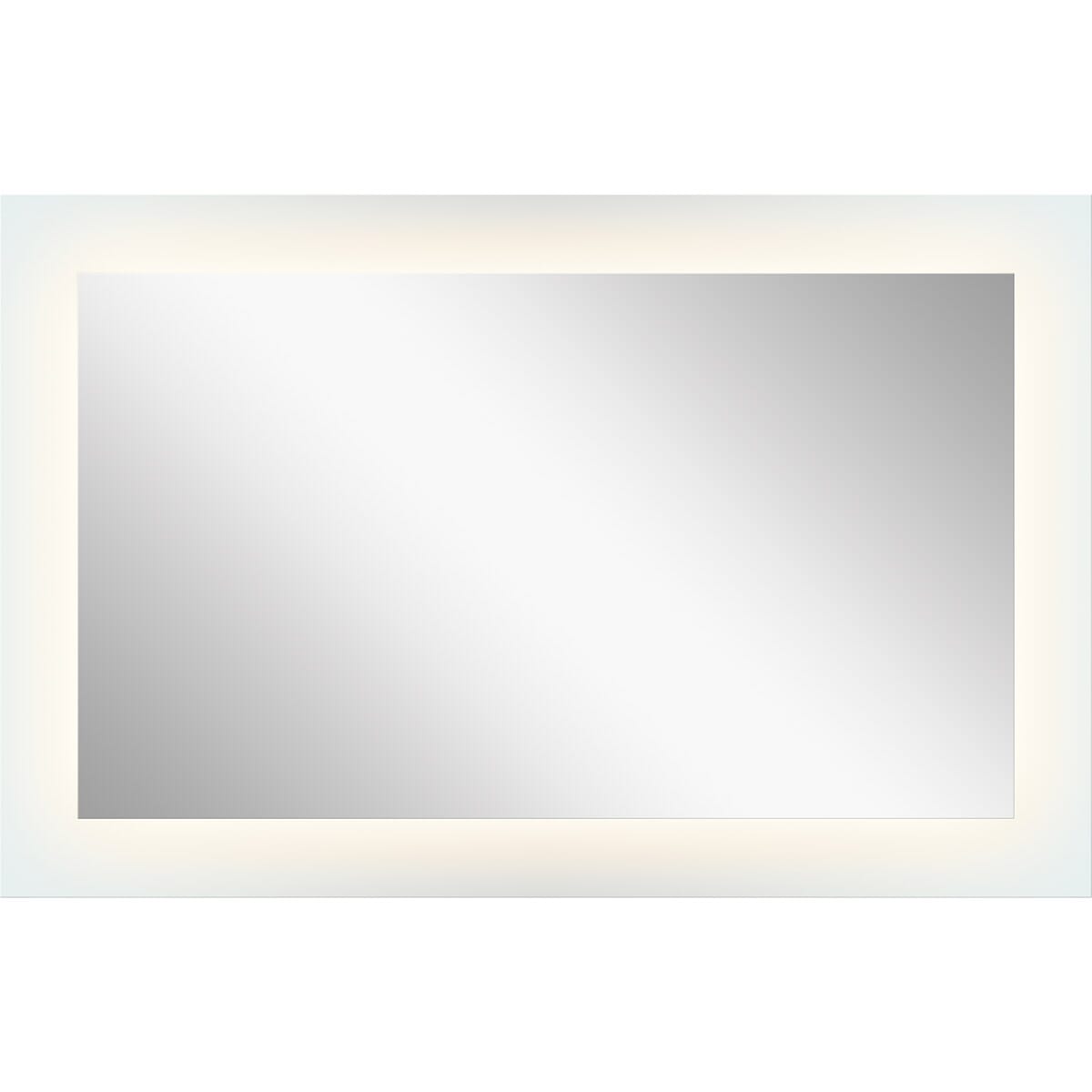 Elan Mir 27" 4-Light LED Backlit Mirror in Frosted Glass