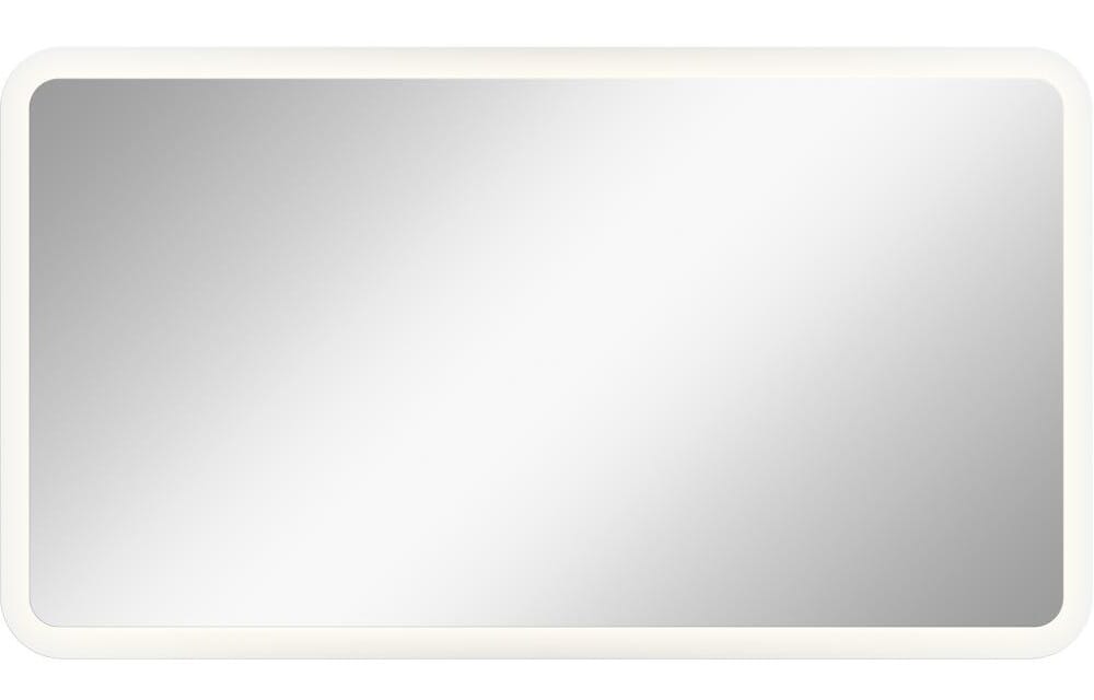 Elan Mir 35.5" LED Backlit Mirror in Frosted Glass