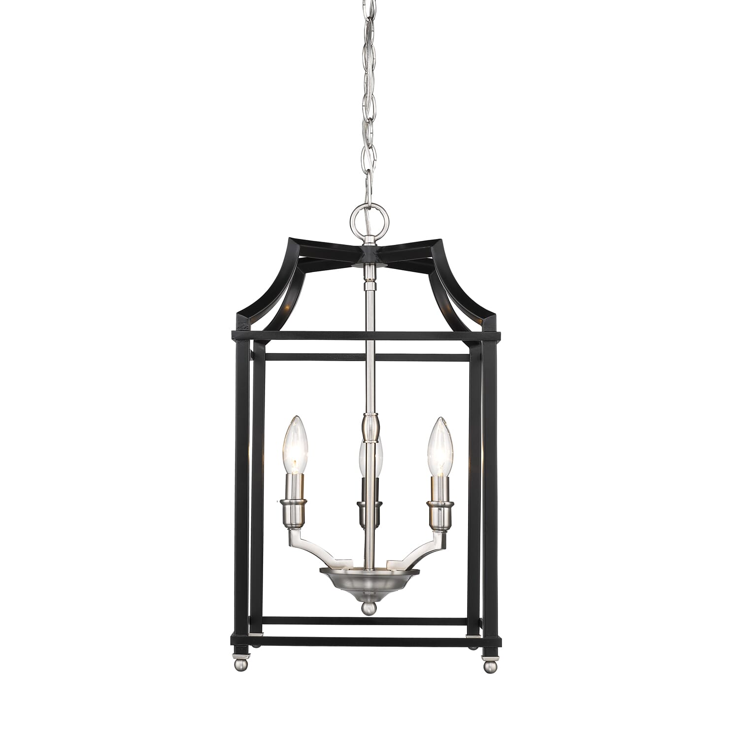 Golden Leighton 3-Light 22" Pendant Light in Pewter